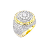 Cross Ring Moissanite Mens Size 10